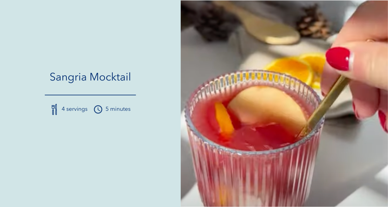 CBD Recipe: Sangria Mocktail