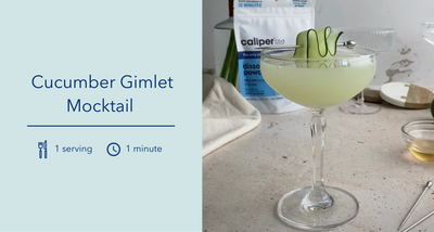 CBD Recipe: Cucumber Gimlet Mocktail