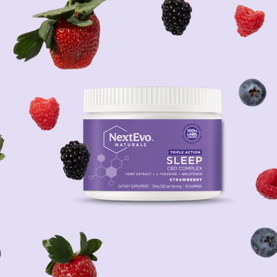 Triple Action Sleep Gummies 90ct - NextEvo Naturals