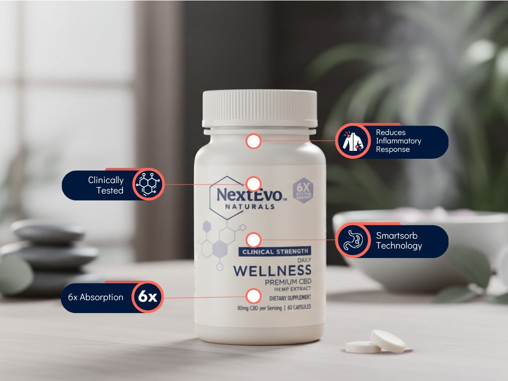 Clinical Strength 40mg CBD Tablets 60 ct