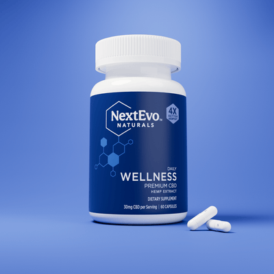 Daily Wellness 15mg CBD Capsules 60 ct - NextEvo Naturals 4x Faster Absorption | Best CBD