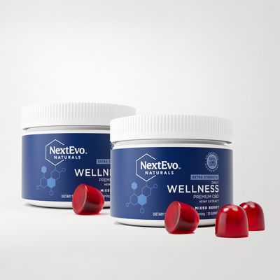 Extra Strength Daily Wellness Premium CBD Gummies 20mg 60ct - NextEvo Naturals