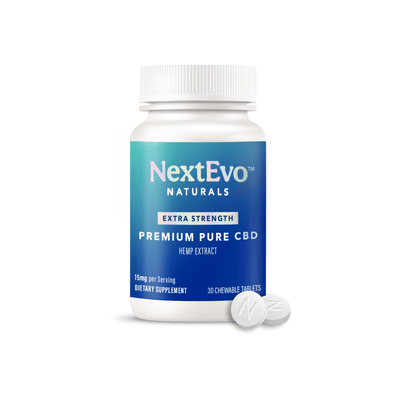 Extra Strength CBD Chewable Mints 360 ct - NextEvo Naturals 4x Faster Absorption | Best CBD
