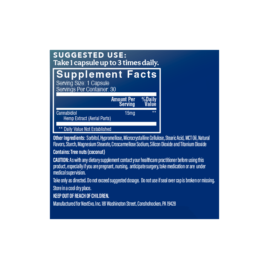 Premium Pure CBD Extra Strength Sample - NextEvo Naturals 4x Faster Absorption | Best CBD
