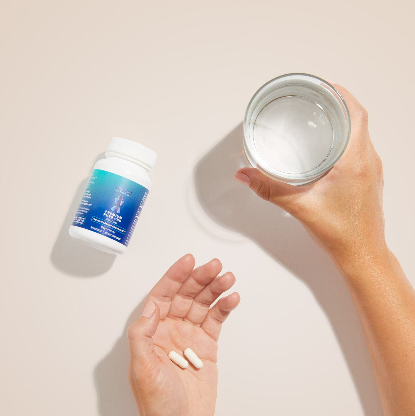 Water Soluble CBD Capsules - 10mg - NextEvo Naturals 4x Faster Absorption | Best CBD